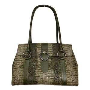 Charlie Lapson Embossed Gator/Croc Leather